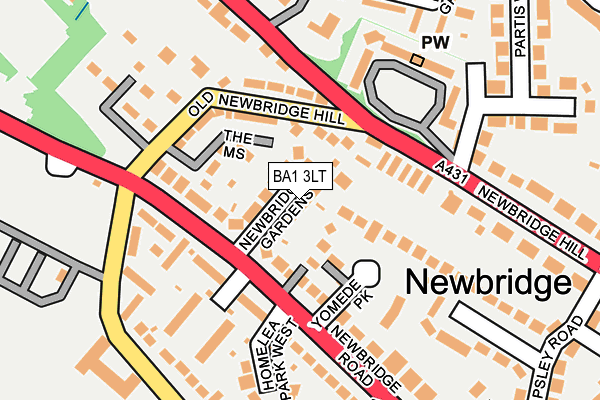 BA1 3LT map - OS OpenMap – Local (Ordnance Survey) BA1 3LT map - OS OpenMap – Local (Ordnance Survey)