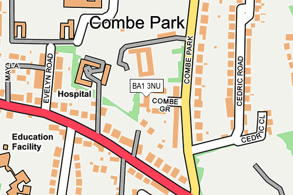 BA1 3NU map - OS OpenMap – Local (Ordnance Survey) BA1 3NU map - OS OpenMap – Local (Ordnance Survey)