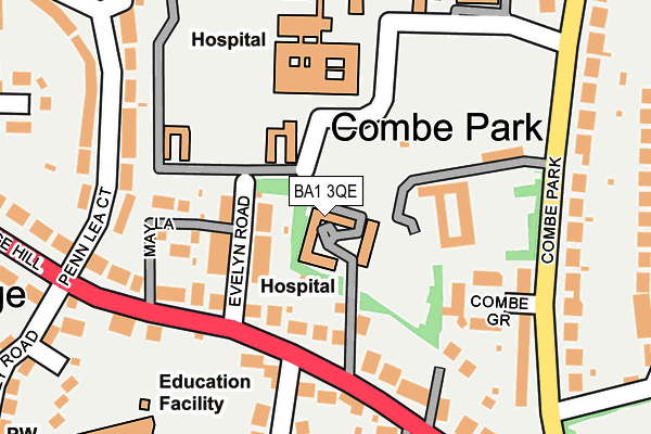 BA1 3QE map - OS OpenMap – Local (Ordnance Survey) BA1 3QE map - OS OpenMap – Local (Ordnance Survey)