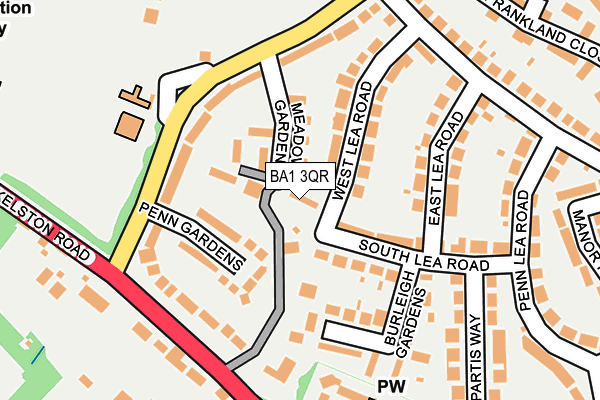 BA1 3QR map - OS OpenMap – Local (Ordnance Survey) BA1 3QR map - OS OpenMap – Local (Ordnance Survey)