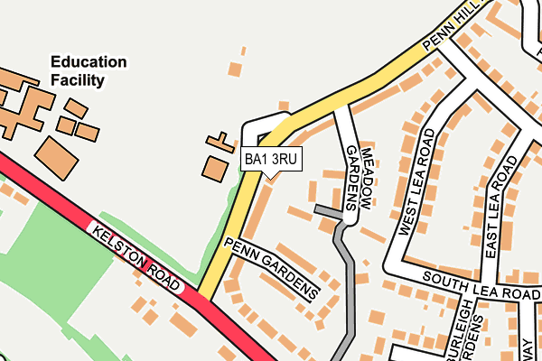 BA1 3RU map - OS OpenMap – Local (Ordnance Survey) BA1 3RU map - OS OpenMap – Local (Ordnance Survey)