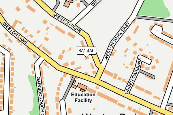 BA1 4AL map - OS OpenMap – Local (Ordnance Survey) BA1 4AL map - OS OpenMap – Local (Ordnance Survey)