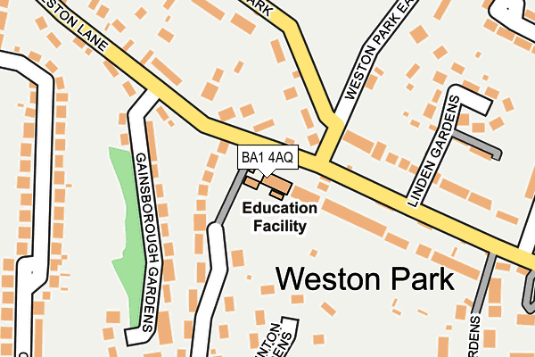 BA1 4AQ map - OS OpenMap – Local (Ordnance Survey) BA1 4AQ map - OS OpenMap – Local (Ordnance Survey)