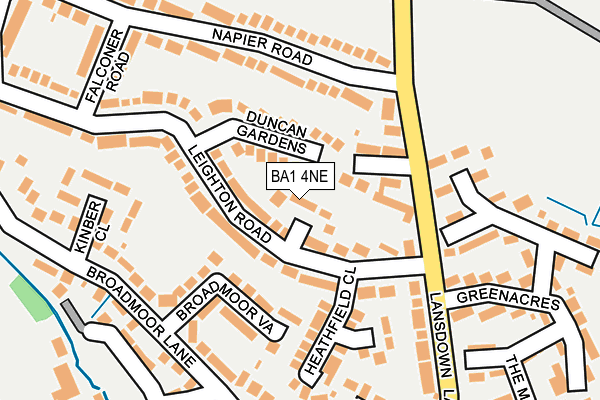 BA1 4NE map - OS OpenMap – Local (Ordnance Survey) BA1 4NE map - OS OpenMap – Local (Ordnance Survey)