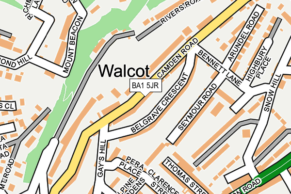 BA1 5JR map - OS OpenMap – Local (Ordnance Survey) BA1 5JR map - OS OpenMap – Local (Ordnance Survey)