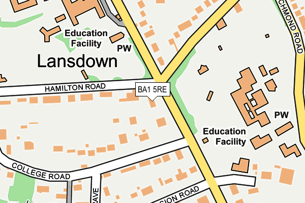BA1 5RE map - OS OpenMap – Local (Ordnance Survey) BA1 5RE map - OS OpenMap – Local (Ordnance Survey)