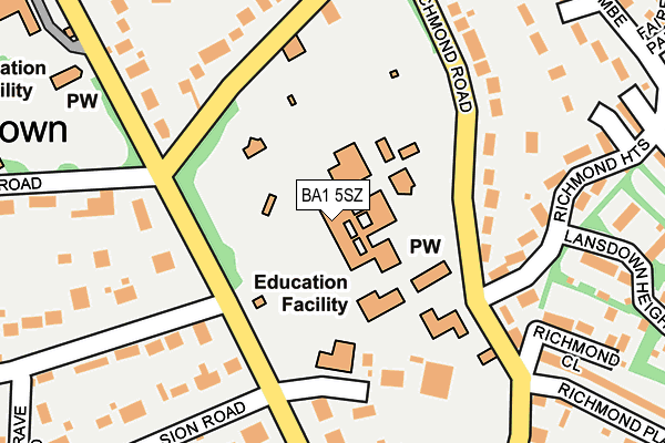 BA1 5SZ map - OS OpenMap – Local (Ordnance Survey) BA1 5SZ map - OS OpenMap – Local (Ordnance Survey)