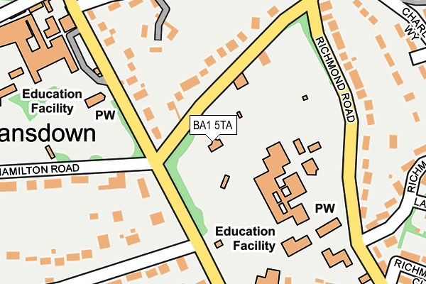 BA1 5TA map - OS OpenMap – Local (Ordnance Survey) BA1 5TA map - OS OpenMap – Local (Ordnance Survey)