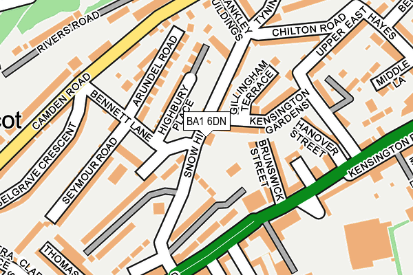 BA1 6DN map - OS OpenMap – Local (Ordnance Survey) BA1 6DN map - OS OpenMap – Local (Ordnance Survey)