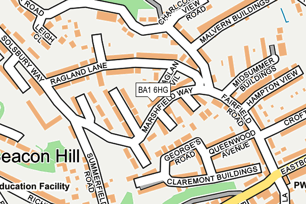 BA1 6HG map - OS OpenMap – Local (Ordnance Survey) BA1 6HG map - OS OpenMap – Local (Ordnance Survey)