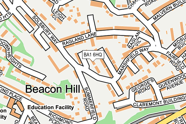 BA1 6HQ map - OS OpenMap – Local (Ordnance Survey) BA1 6HQ map - OS OpenMap – Local (Ordnance Survey)