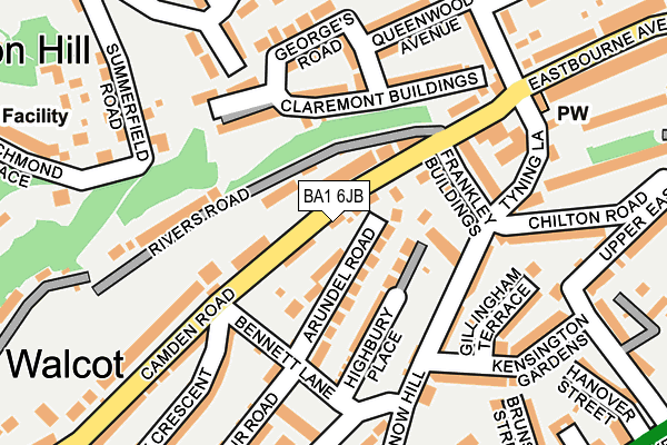 BA1 6JB map - OS OpenMap – Local (Ordnance Survey) BA1 6JB map - OS OpenMap – Local (Ordnance Survey)