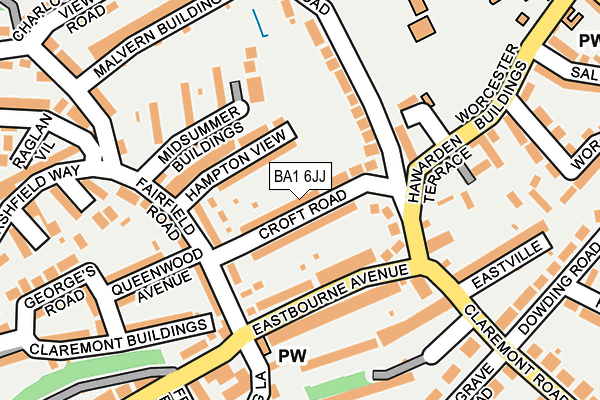 BA1 6JJ map - OS OpenMap – Local (Ordnance Survey) BA1 6JJ map - OS OpenMap – Local (Ordnance Survey)