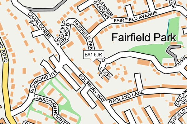 BA1 6JR map - OS OpenMap – Local (Ordnance Survey) BA1 6JR map - OS OpenMap – Local (Ordnance Survey)