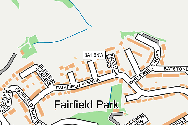 BA1 6NW map - OS OpenMap – Local (Ordnance Survey) BA1 6NW map - OS OpenMap – Local (Ordnance Survey)