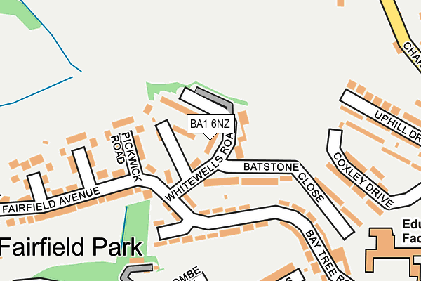 BA1 6NZ map - OS OpenMap – Local (Ordnance Survey) BA1 6NZ map - OS OpenMap – Local (Ordnance Survey)