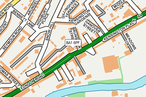BA1 6PF map - OS OpenMap – Local (Ordnance Survey) BA1 6PF map - OS OpenMap – Local (Ordnance Survey)