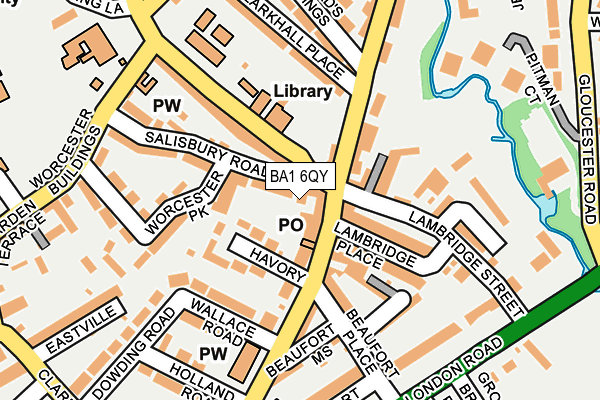 BA1 6QY map - OS OpenMap – Local (Ordnance Survey) BA1 6QY map - OS OpenMap – Local (Ordnance Survey)