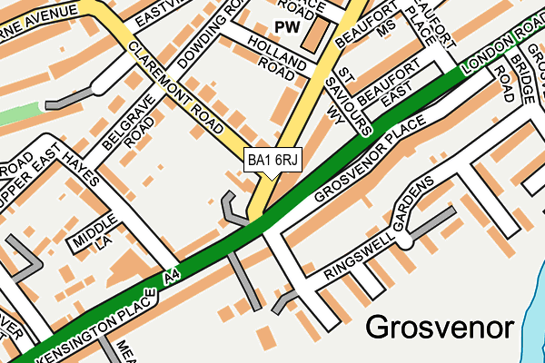 BA1 6RJ map - OS OpenMap – Local (Ordnance Survey) BA1 6RJ map - OS OpenMap – Local (Ordnance Survey)