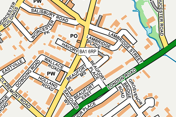 BA1 6RP map - OS OpenMap – Local (Ordnance Survey) BA1 6RP map - OS OpenMap – Local (Ordnance Survey)