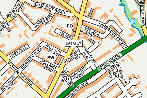 BA1 6RW map - OS OpenMap – Local (Ordnance Survey) BA1 6RW map - OS OpenMap – Local (Ordnance Survey)