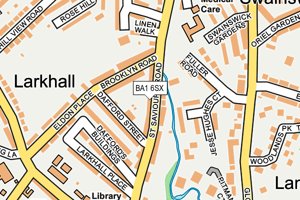 BA1 6SX map - OS OpenMap – Local (Ordnance Survey) BA1 6SX map - OS OpenMap – Local (Ordnance Survey)