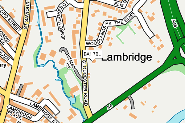BA1 7BL map - OS OpenMap – Local (Ordnance Survey) BA1 7BL map - OS OpenMap – Local (Ordnance Survey)
