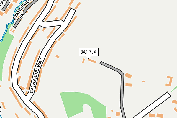 BA1 7JX map - OS OpenMap – Local (Ordnance Survey) BA1 7JX map - OS OpenMap – Local (Ordnance Survey)