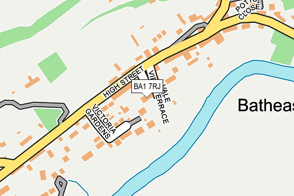 BA1 7RJ map - OS OpenMap – Local (Ordnance Survey) BA1 7RJ map - OS OpenMap – Local (Ordnance Survey)