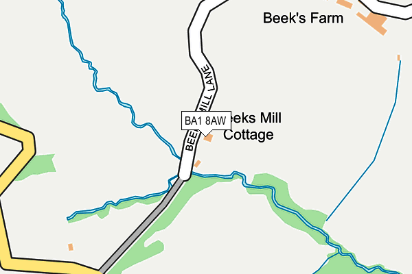 BA1 8AW map - OS OpenMap – Local (Ordnance Survey) BA1 8AW map - OS OpenMap – Local (Ordnance Survey)