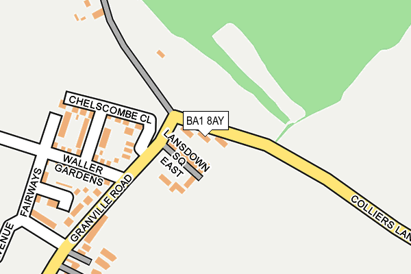 BA1 8AY map - OS OpenMap – Local (Ordnance Survey) BA1 8AY map - OS OpenMap – Local (Ordnance Survey)
