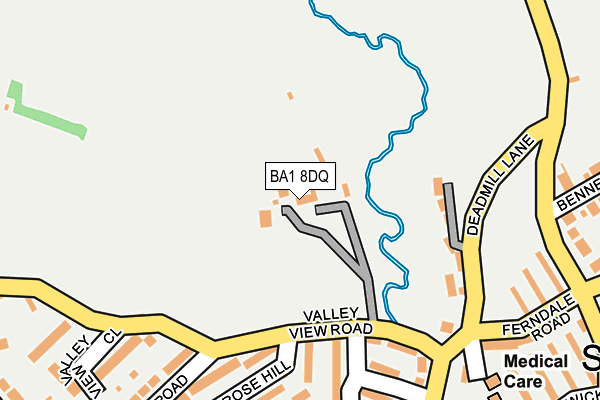 BA1 8DQ map - OS OpenMap – Local (Ordnance Survey) BA1 8DQ map - OS OpenMap – Local (Ordnance Survey)
