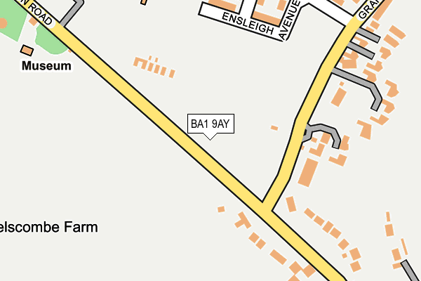 BA1 9AY map - OS OpenMap – Local (Ordnance Survey) BA1 9AY map - OS OpenMap – Local (Ordnance Survey)