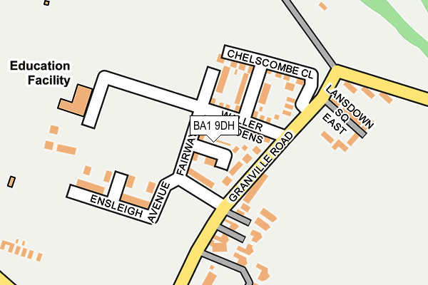 BA1 9DH map - OS OpenMap – Local (Ordnance Survey) BA1 9DH map - OS OpenMap – Local (Ordnance Survey)