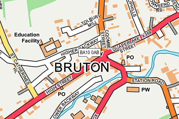 BA10 0AB map - OS OpenMap – Local (Ordnance Survey) BA10 0AB map - OS OpenMap – Local (Ordnance Survey)