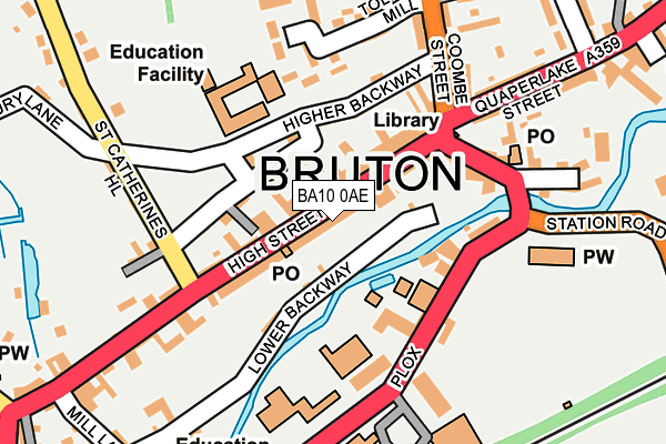 BA10 0AE map - OS OpenMap – Local (Ordnance Survey) BA10 0AE map - OS OpenMap – Local (Ordnance Survey)