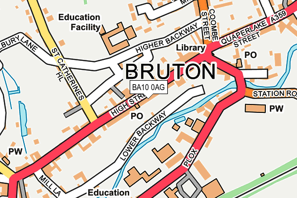 BA10 0AG map - OS OpenMap – Local (Ordnance Survey) BA10 0AG map - OS OpenMap – Local (Ordnance Survey)
