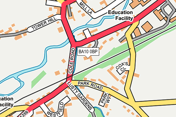 BA10 0BP map - OS OpenMap – Local (Ordnance Survey) BA10 0BP map - OS OpenMap – Local (Ordnance Survey)