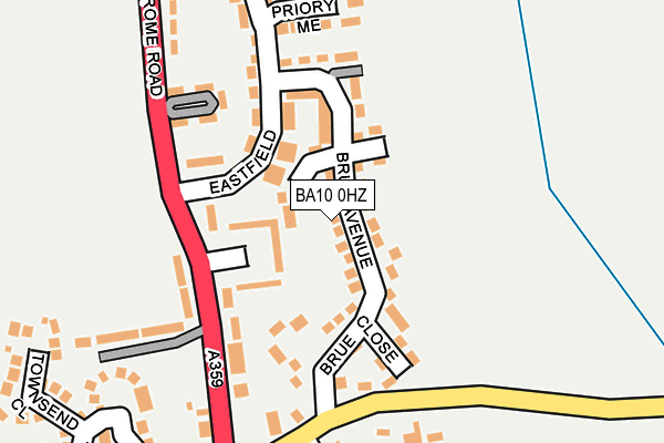 BA10 0HZ map - OS OpenMap – Local (Ordnance Survey) BA10 0HZ map - OS OpenMap – Local (Ordnance Survey)