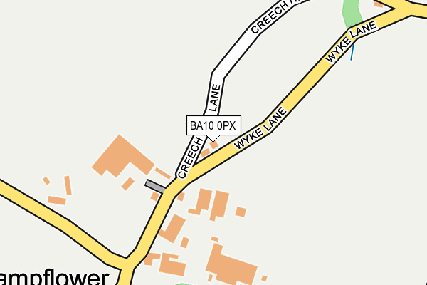 BA10 0PX map - OS OpenMap – Local (Ordnance Survey)