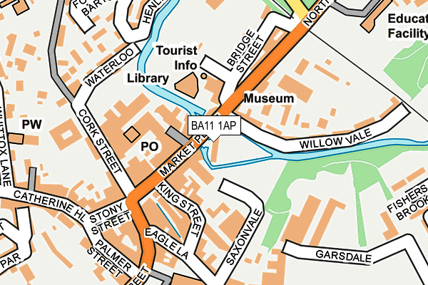 BA11 1AP map - OS OpenMap – Local (Ordnance Survey) BA11 1AP map - OS OpenMap – Local (Ordnance Survey)