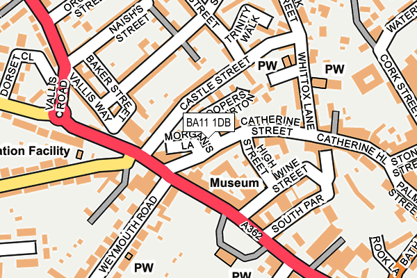 BA11 1DB map - OS OpenMap – Local (Ordnance Survey) BA11 1DB map - OS OpenMap – Local (Ordnance Survey)