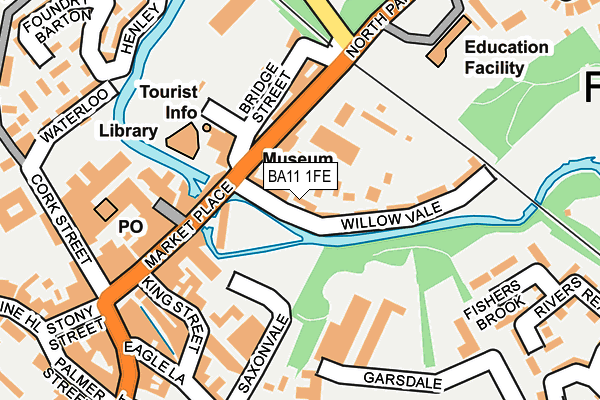 BA11 1FE map - OS OpenMap – Local (Ordnance Survey) BA11 1FE map - OS OpenMap – Local (Ordnance Survey)