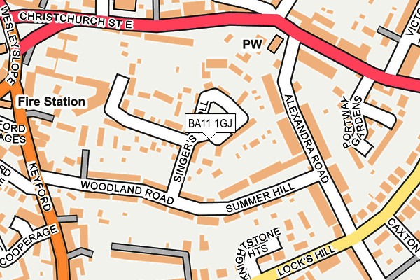 BA11 1GJ map - OS OpenMap – Local (Ordnance Survey) BA11 1GJ map - OS OpenMap – Local (Ordnance Survey)