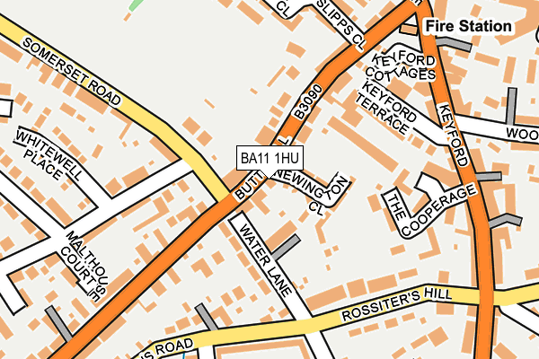 BA11 1HU map - OS OpenMap – Local (Ordnance Survey) BA11 1HU map - OS OpenMap – Local (Ordnance Survey)