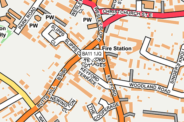 BA11 1JQ map - OS OpenMap – Local (Ordnance Survey) BA11 1JQ map - OS OpenMap – Local (Ordnance Survey)