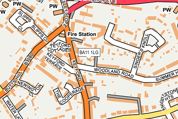 BA11 1LG map - OS OpenMap – Local (Ordnance Survey) BA11 1LG map - OS OpenMap – Local (Ordnance Survey)