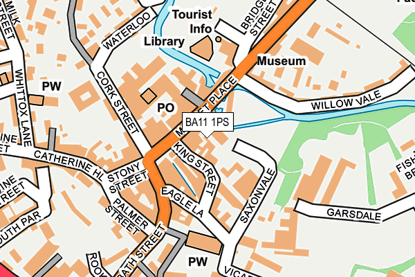 BA11 1PS map - OS OpenMap – Local (Ordnance Survey) BA11 1PS map - OS OpenMap – Local (Ordnance Survey)
