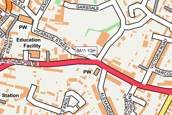 BA11 1QH map - OS OpenMap – Local (Ordnance Survey) BA11 1QH map - OS OpenMap – Local (Ordnance Survey)