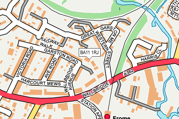 BA11 1RJ map - OS OpenMap – Local (Ordnance Survey) BA11 1RJ map - OS OpenMap – Local (Ordnance Survey)
